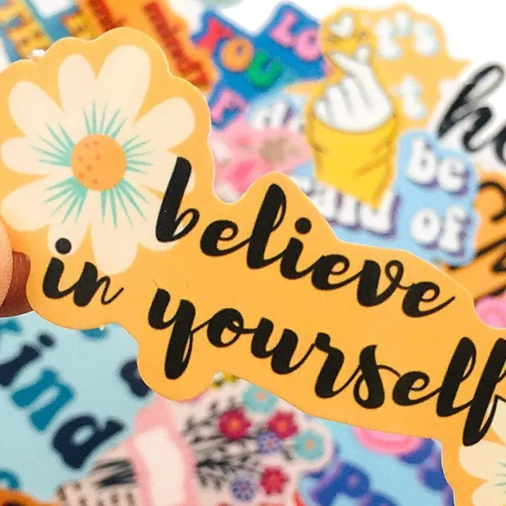 Vibes Graphic Slogan Sticker Pack - 40pcs